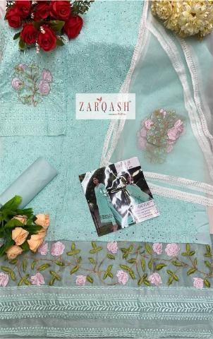 ZARQASH CHIKANKARI Z 2150 SALWAR SUITS WHOLESALE INDIA