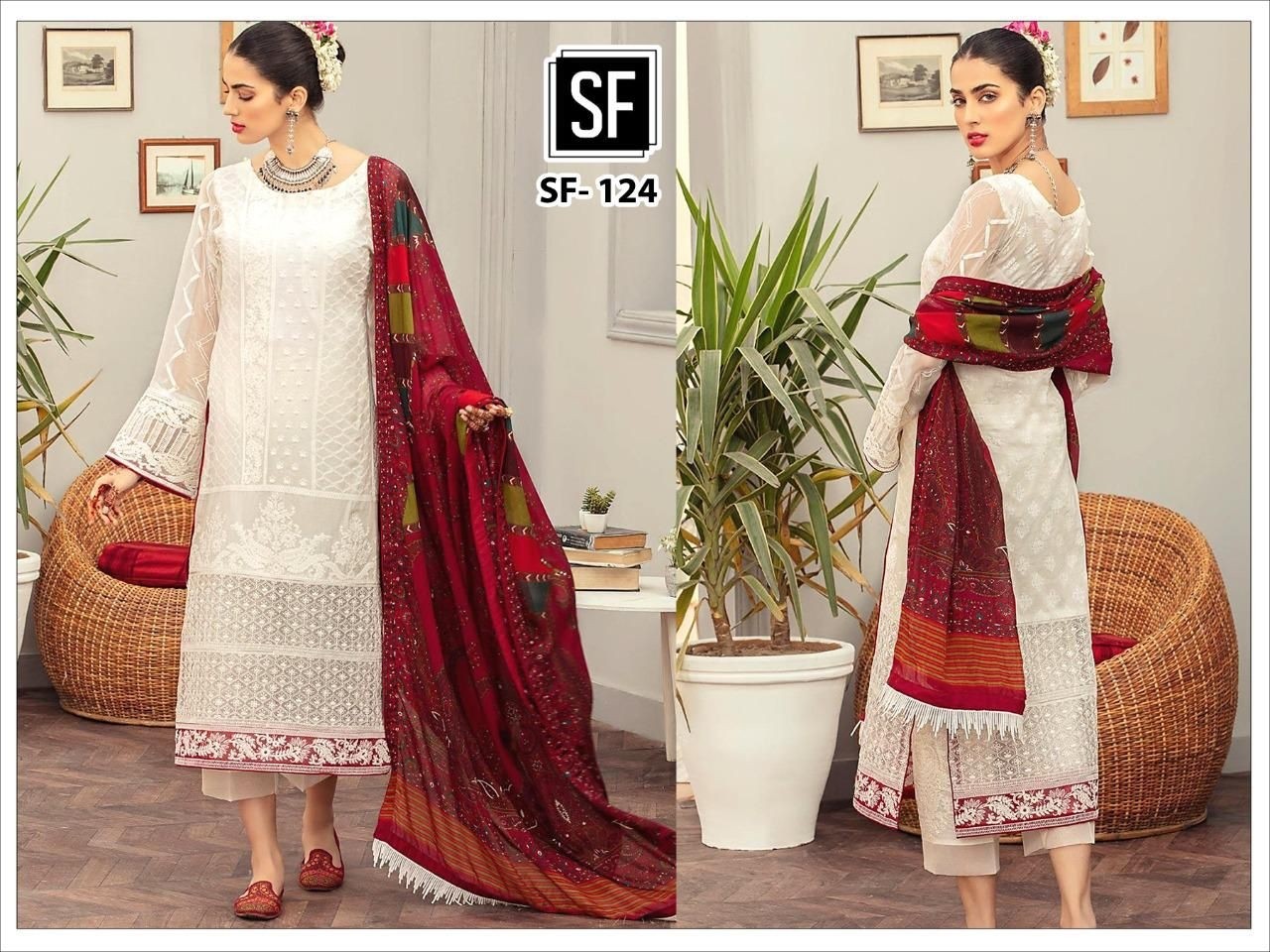 SF 124 LATEST PAKISTANI DRESS IN INDIA