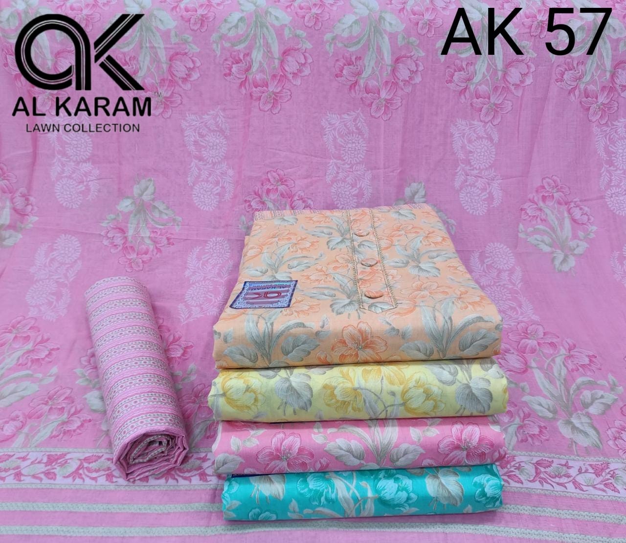 AL KARAM LAWN COLLECTION AK 57 PAKISTANI DRESS SINGLE SUPPLIER