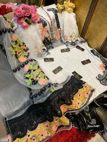 ZIAAZ DESIGNS 7773 E SEMI STITCHED PAKISTANI SUITS SINGLE PIECE