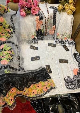 ZIAAZ DESIGNS 7773 E SEMI STITCHED PAKISTANI SUITS SINGLE PIECE