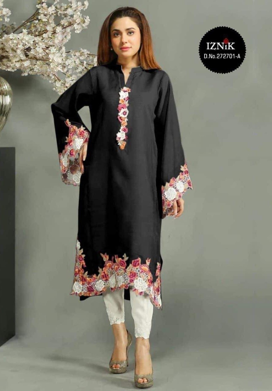 IZNIK 272701 A TO 272701 D KURTIS LATEST COLLECTION SINGLE