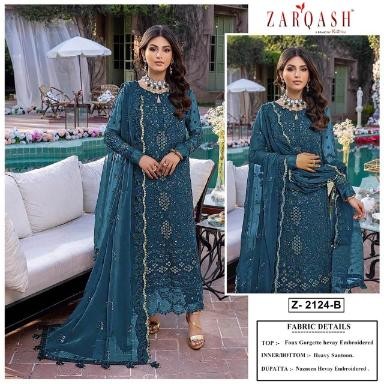 ZARQASH ALIF Z 2124 B LATEST PAKISTANI DRESS WITH PRICE