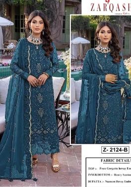 ZARQASH ALIF Z 2124 B LATEST PAKISTANI DRESS WITH PRICE