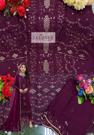 ZARQASH ALIF Z 2124 D LATEST PAKISTANI DRESS ONLINE SHOPPING