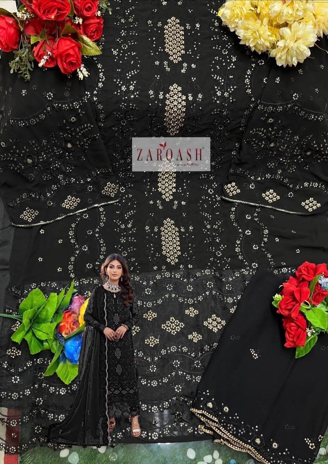 ZARQASH ALIF Z 2124 C LATEST PAKISTANI DRESS ONLINE SHOPPING IN SURAT