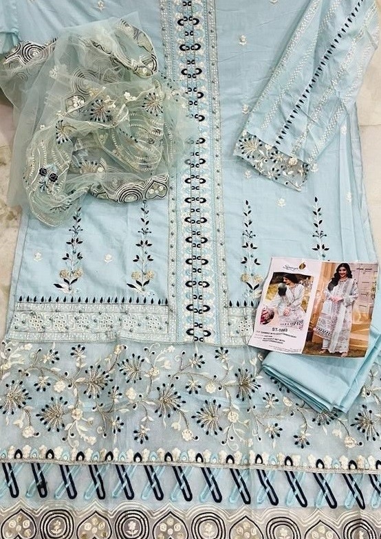 SANIYA TRENDZ 1003 ELAF FESTIVE COLLECTION 22 STYLISH PAKISTANI SUITS ONLINE WITH PRICE