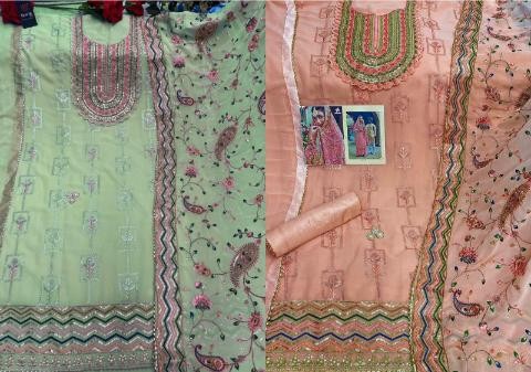 MISHAAL FAB 8016 A TO 8016 H PAKISTANI SALWAR KAMEEZ SINGLE