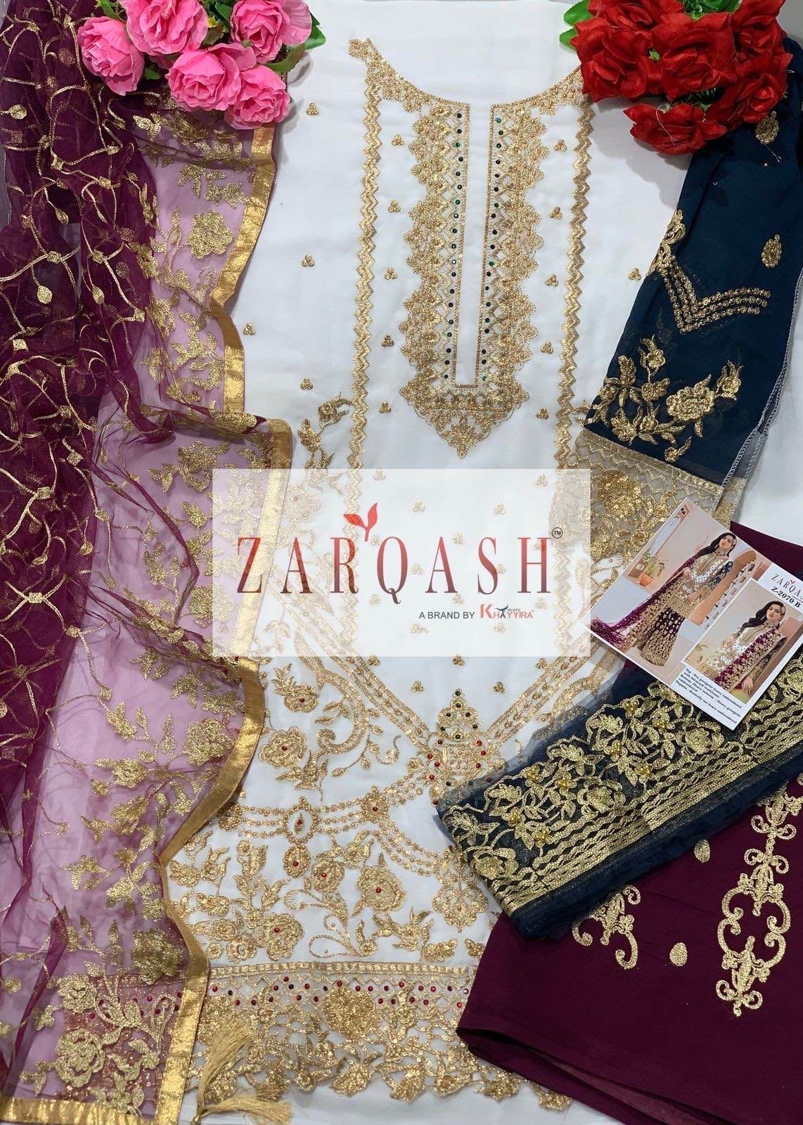 ZARQASH ADANS HITS 2 Z 2070 B SALWAR SUITS SINGLE PIECE SURAT