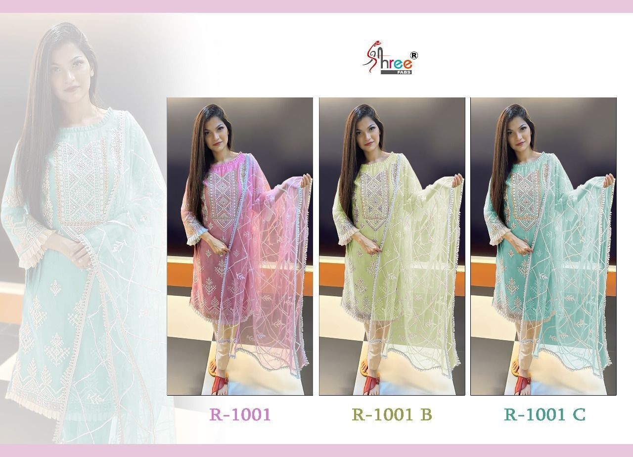 SHREE FABS R 1001 B LATEST PAKISTANI KURTIS ONLINE SHOPPING
