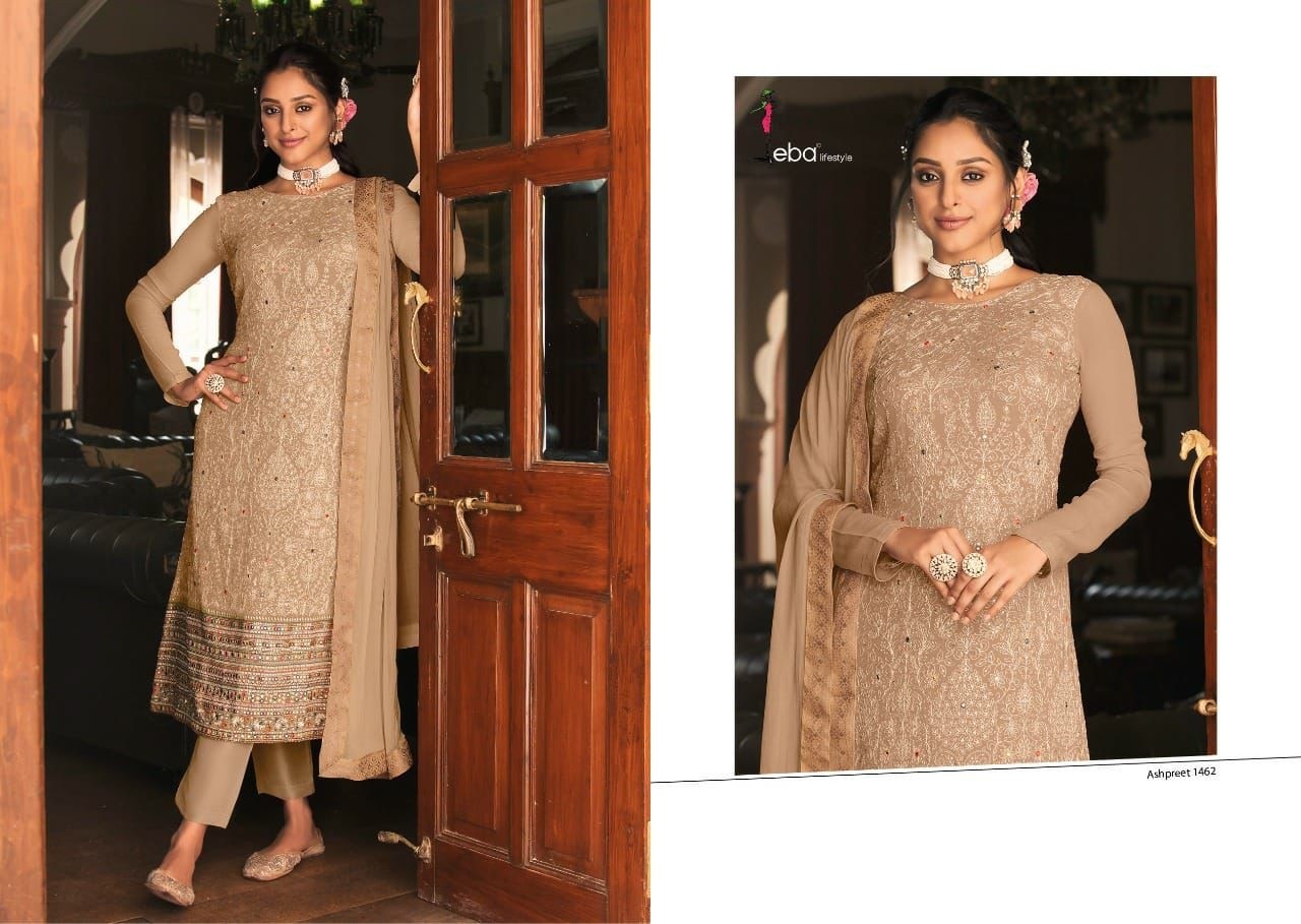 EBA LIFESTYLE 1462 ASHPREET 5 SALWAR SUITS SINGLE WITH PRICE SURAT 