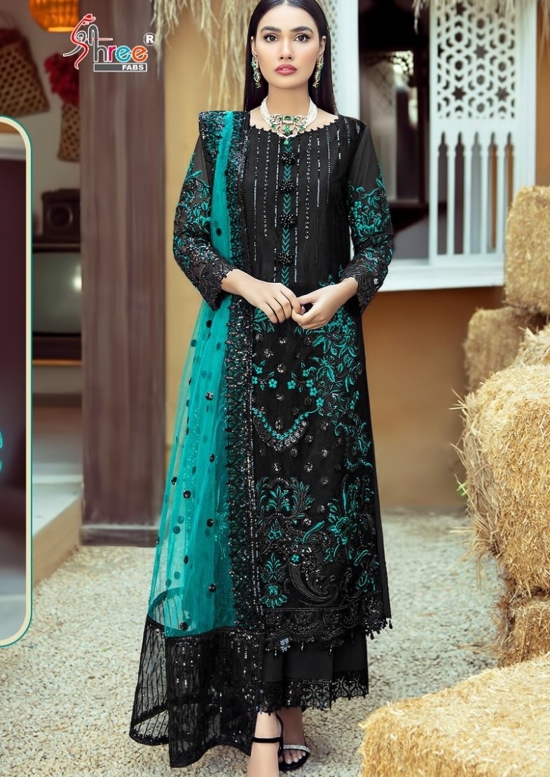 SHREE FABS S 561 PAKISTANI SUITS WHOLESALER WITH PRICE 