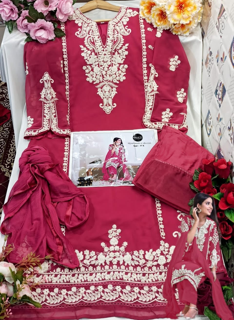 MEHMOOD TEX READYMADE COLLECTION VOL 7 KURTIS ONLINE SHOPPING