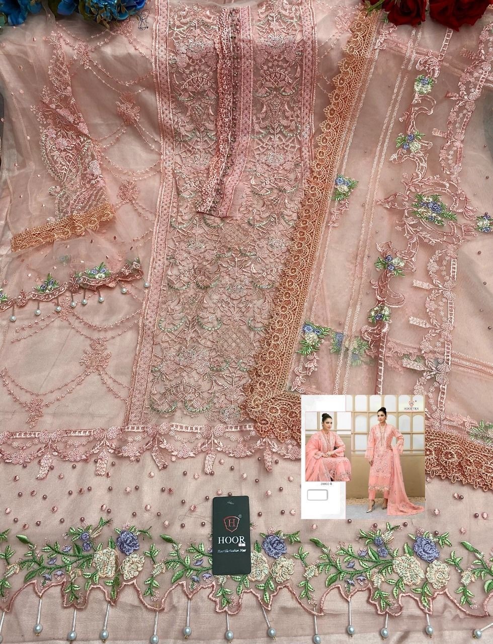 HOOR TEX 25002 B LATEST SALWAR SUITS SUPPLIER WHOLESALE