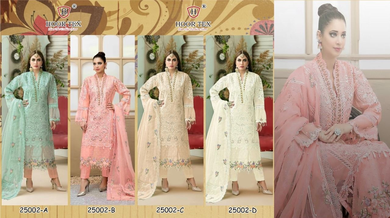 HOOR TEX 25002 B LATEST SALWAR SUITS SUPPLIER WHOLESALE