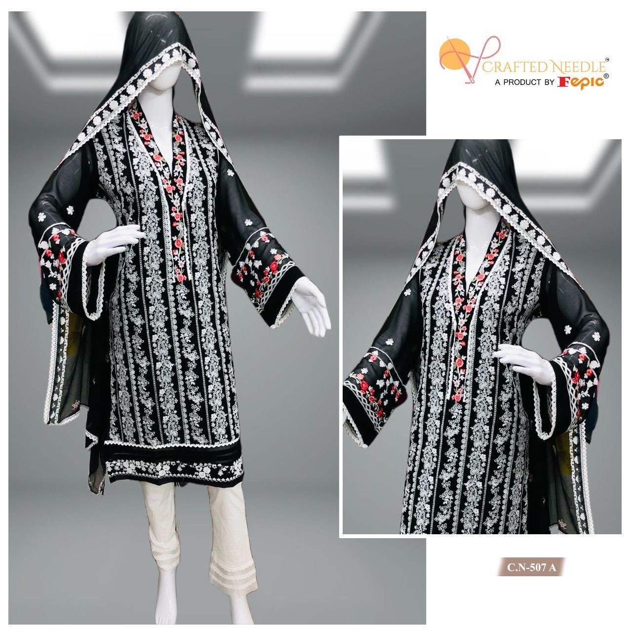 FEPIC CRAFTED NEEDLE 507 A HIT KURTIS PAKISTANI IN SURAT