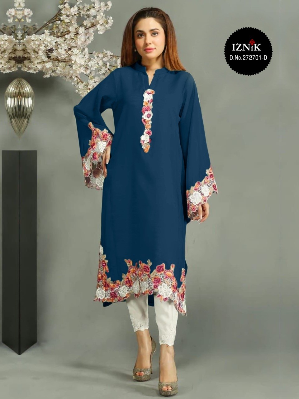IZNIK 272701 A TO 272701 D KURTIS LATEST COLLECTION SINGLE