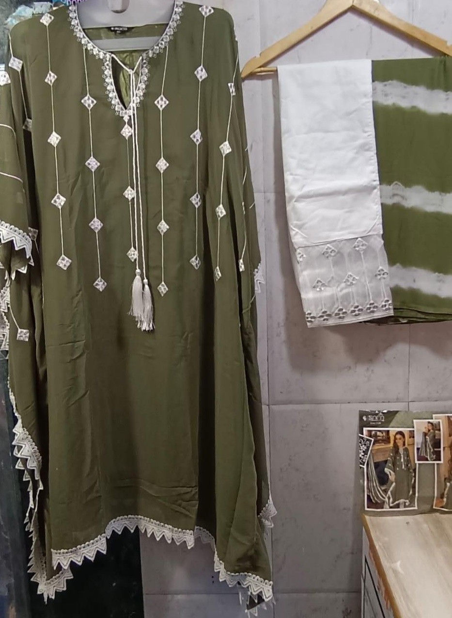 SAFA FASHION FAB 1029 GREEN HIT STYLISH KURTIS PAKISTANI SURAT