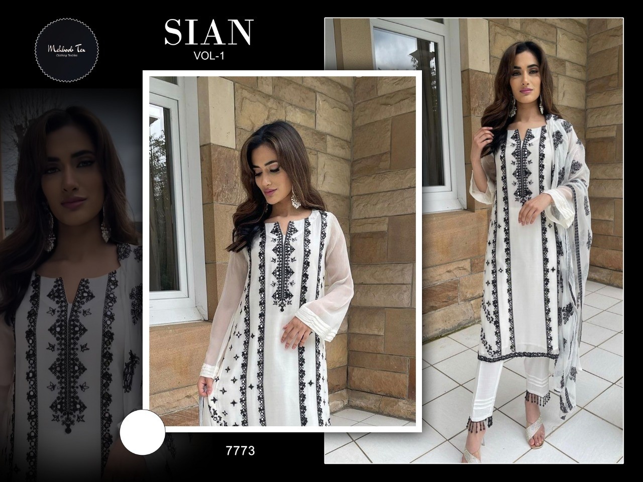 MEHBOOB TEX 7773 SIAN VOL 1 PAKISTANI KURTIS MANUFACTURER