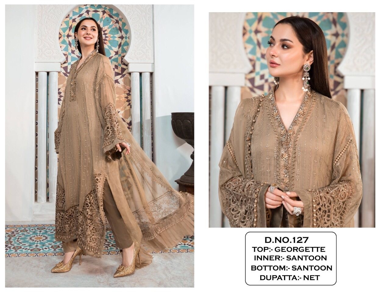 KALEESHA FASHION KF 127 TO 127 F LATEST DESIGNER PAKISTANI SUITS 