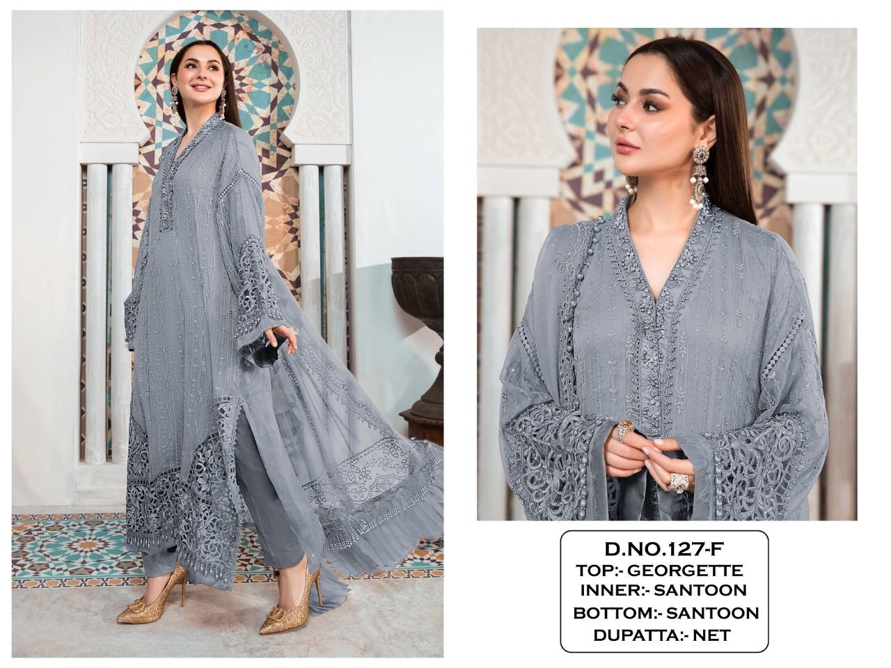 KALEESHA FASHION KF 127 TO 127 F LATEST DESIGNER PAKISTANI SUITS 