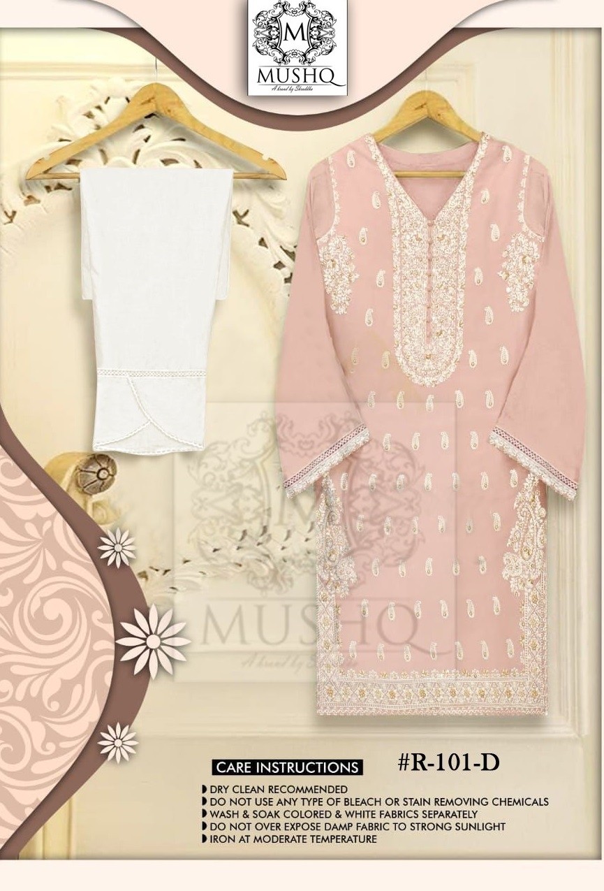 MUSHQ BY SHRADDHA R 101 C PAKISTANI KURTIS SINGLE