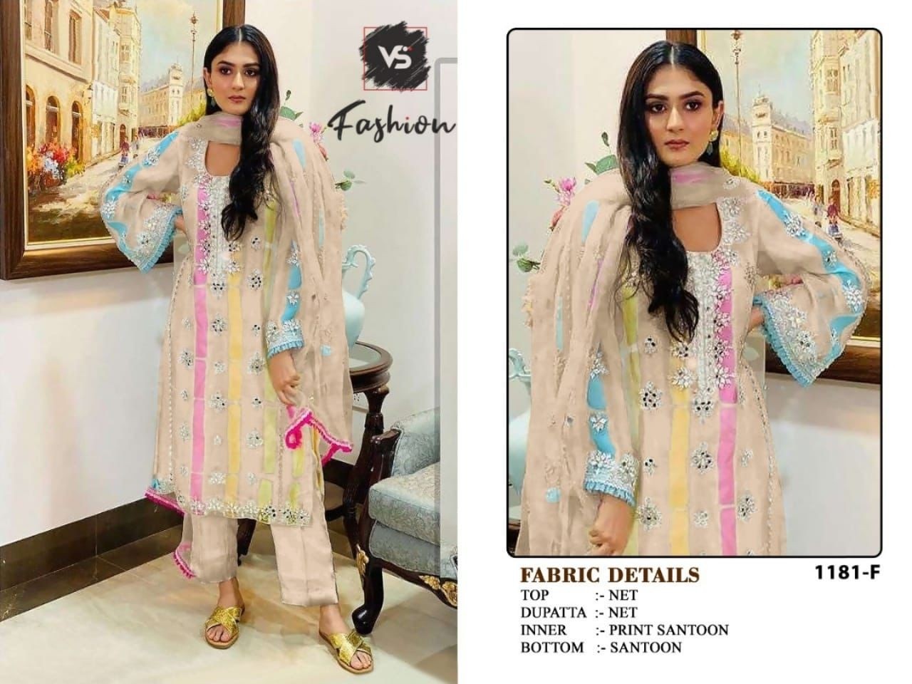 VS FASHION 1181 F PAKISTANI DRESS ONLINE SHOPPING SURAT