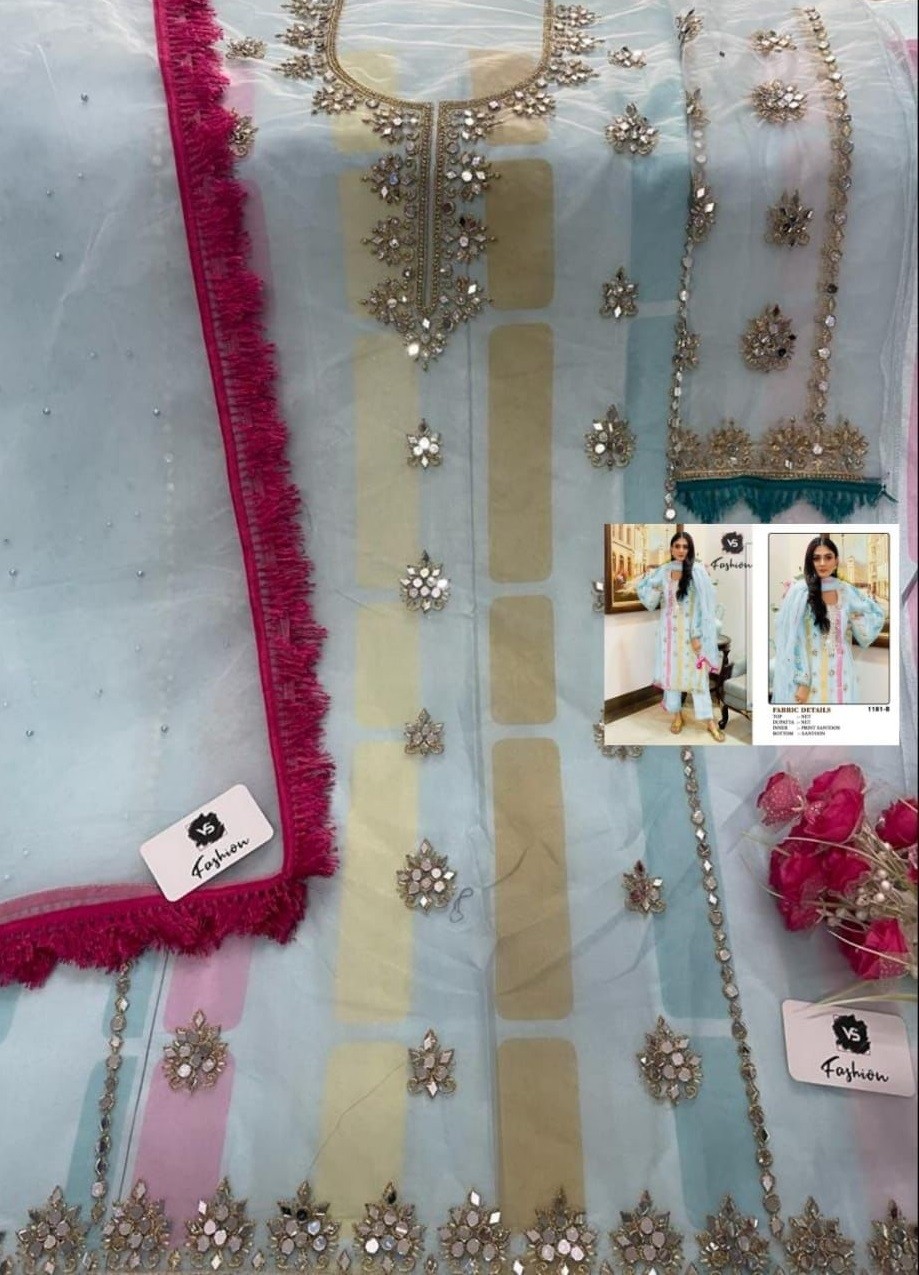 VS FASHION 1181 D PAKISTANI DRESS ONLINE SHOPPING