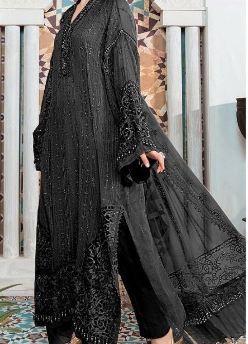 MULBERRIES BLACK HIT COLOURS PAKISTANI SALWAR SUITS 