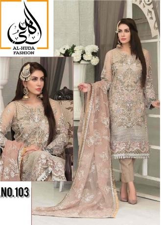 AI HUDA FASHION 103 PAKISTANI SUITS ONLINE SHOPPING   