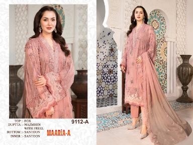 MAARIA A 9112 A PAKISTANI SUITS WHOLESALER