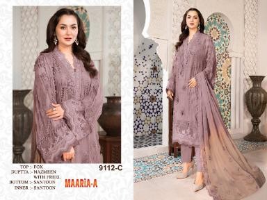MAARIA A 9112 C PAKISTANI SUITS WHOLESALER WITH PRICE