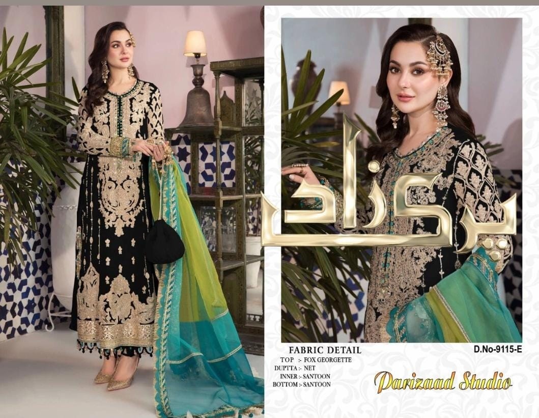 PARIZAAD STUDIO 9115 E LATEST PAKISTANI DRESS SINGLE