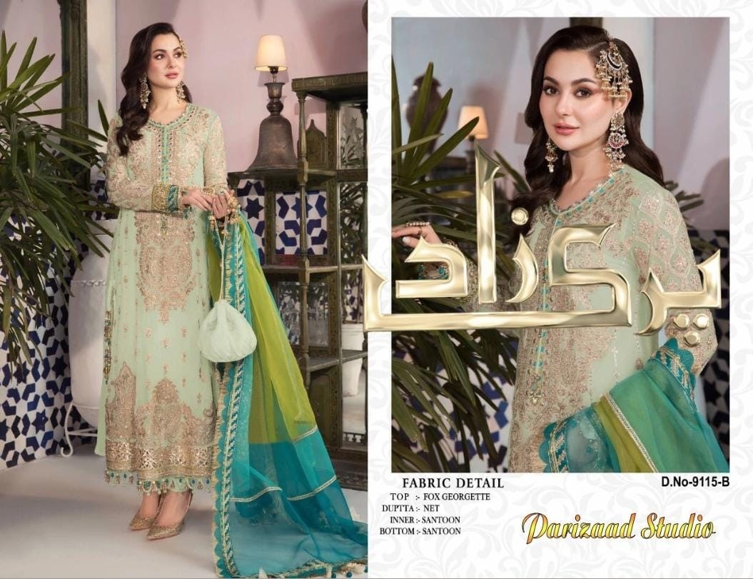 PARIZAAD STUDIO 9115 B LATEST PAKISTANI DRESS SINGLE PIECE