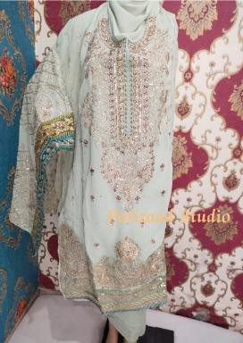 PARIZAAD STUDIO 9115 B LATEST PAKISTANI DRESS SINGLE PIECE