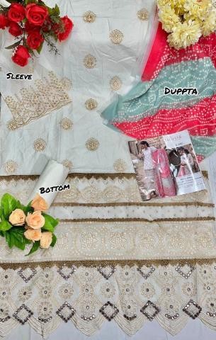 ZARQASH Z 2131 TO 2136 ZAINAB CHIKANKARI 22 PAKISTANI COTTON SUITS 