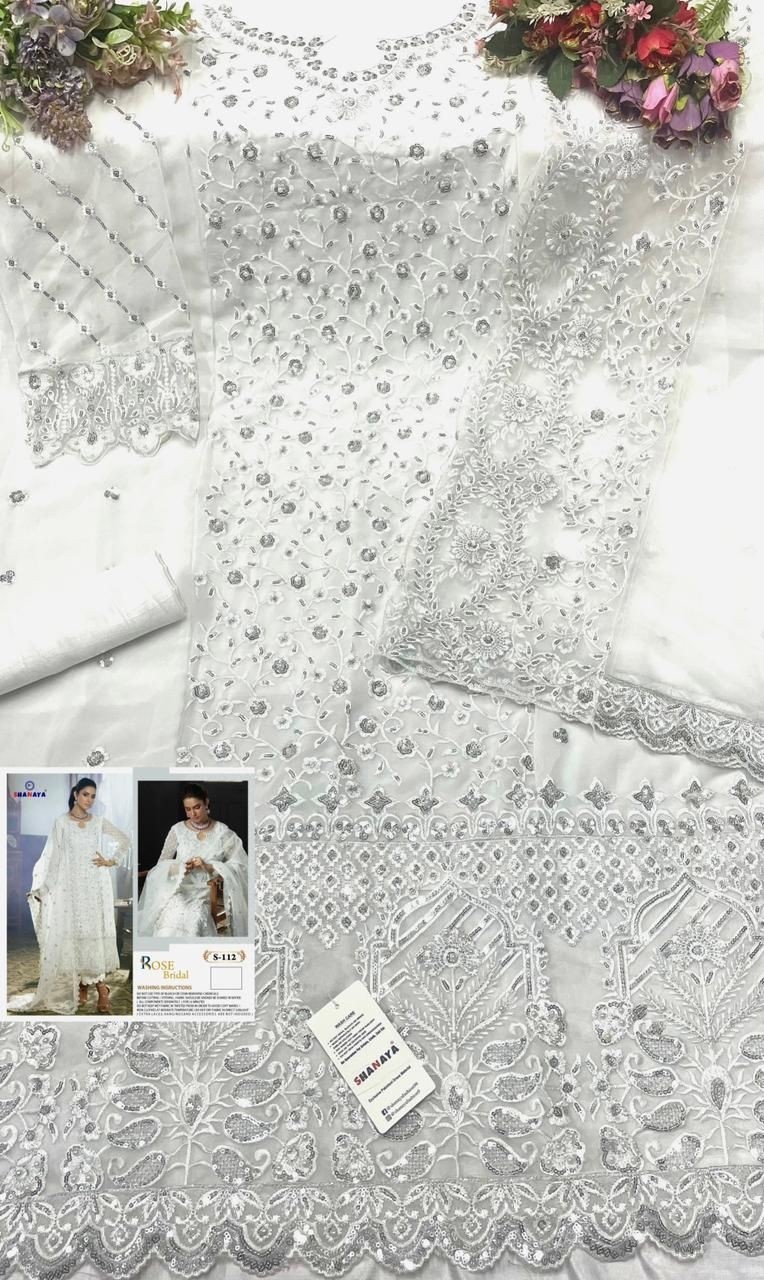 SHANAYA ROSE BRIDAL S 112 LATEST PAKISTANI DRESS SINGLE PIECE