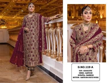 KALEESHA FASHION KF 119 B LATEST SALWAR SUITS 