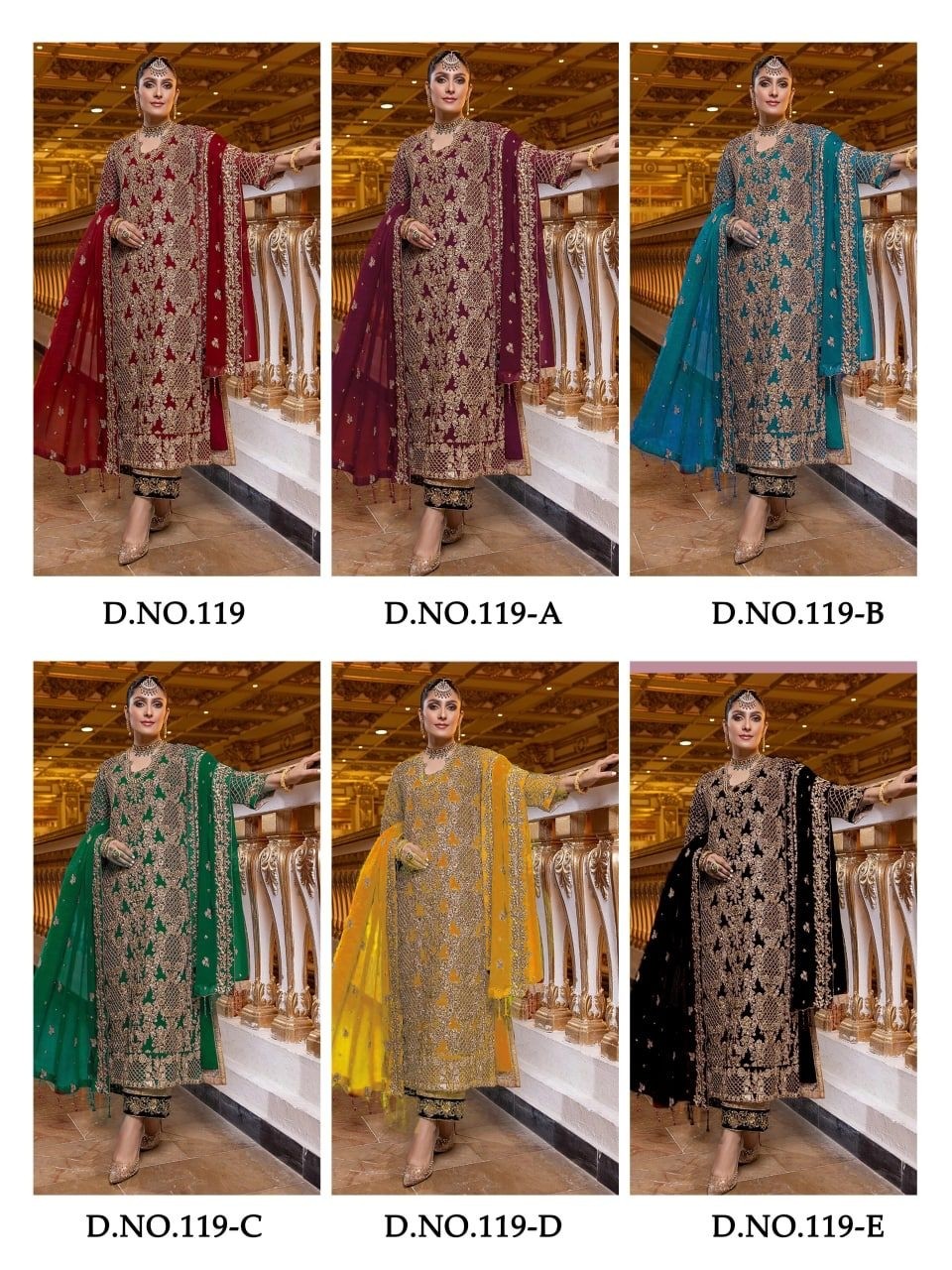 KALEESHA FASHION KF 119 D LATEST SALWAR SUITS ONLINE DEALER
