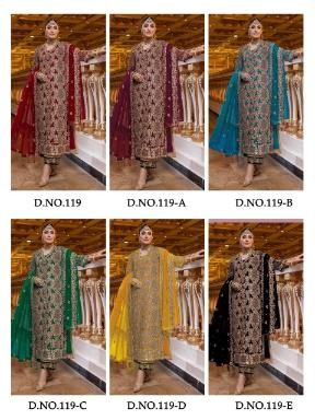 KALEESHA FASHION KF 119 E LATEST SALWAR SUITS ONLINE DEALER SURAT