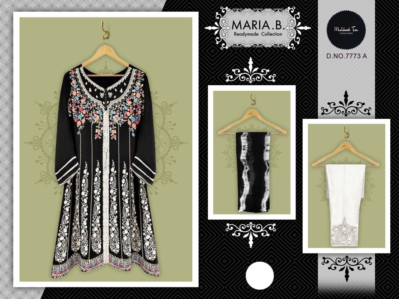 MEHBOOB TEX 7773 A MARIA B READYMADE COLLECTION KURTIS 