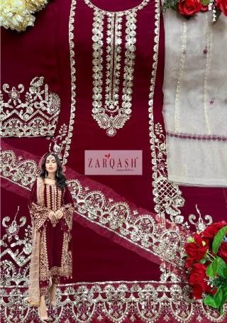 ZARQASH Z 2123 D RAD SALWAR KAMEEZ WHOLESALER SINGLE PIECE
