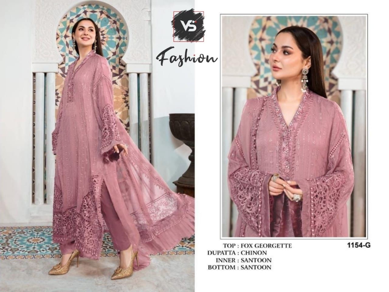 VS FASHION 1154 TO 1154 K PAKISTANI DRESSES SINGLE PIECE SURAT