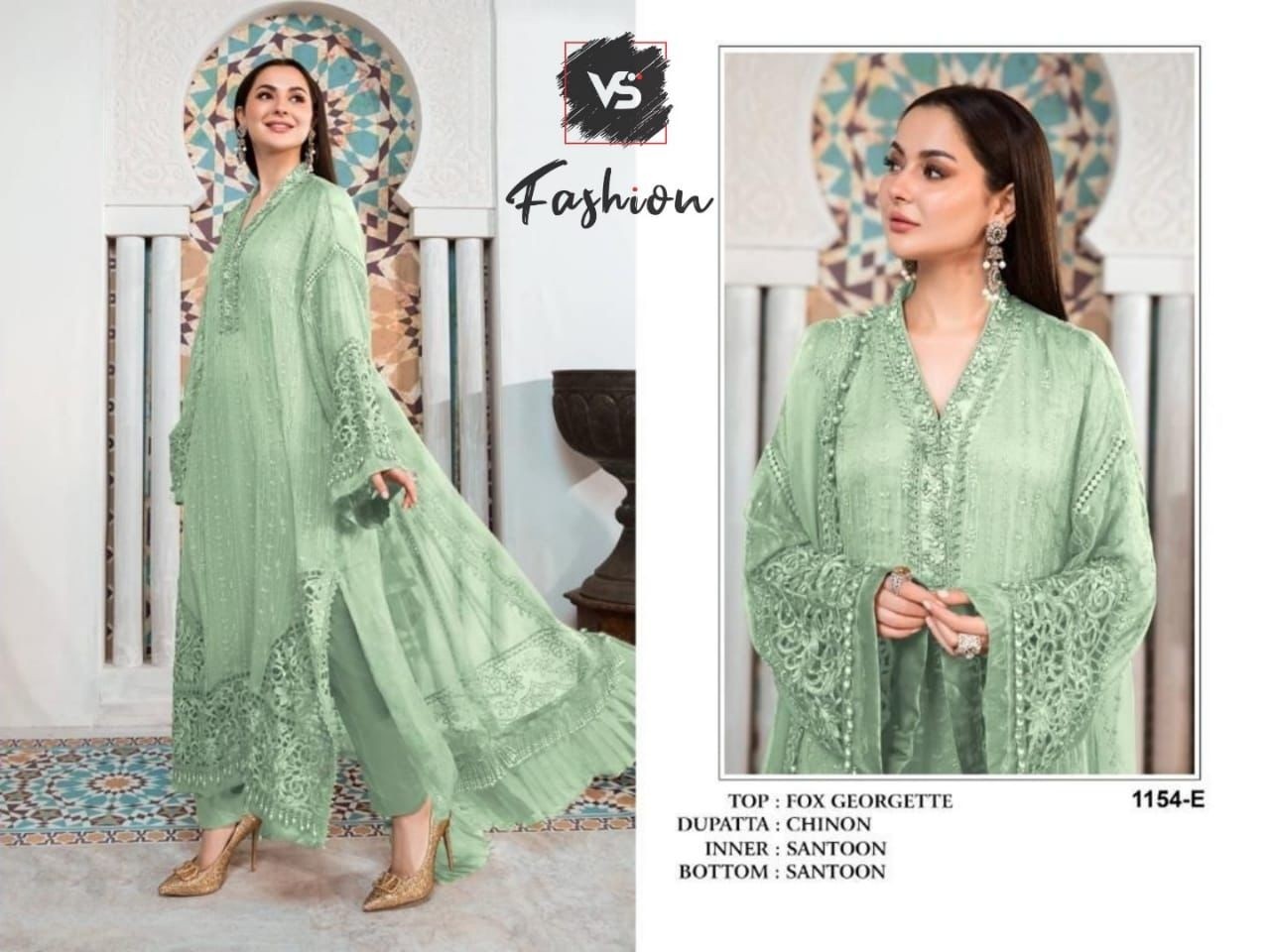 VS FASHION 1154 TO 1154 K PAKISTANI DRESSES SINGLE PIECE SURAT