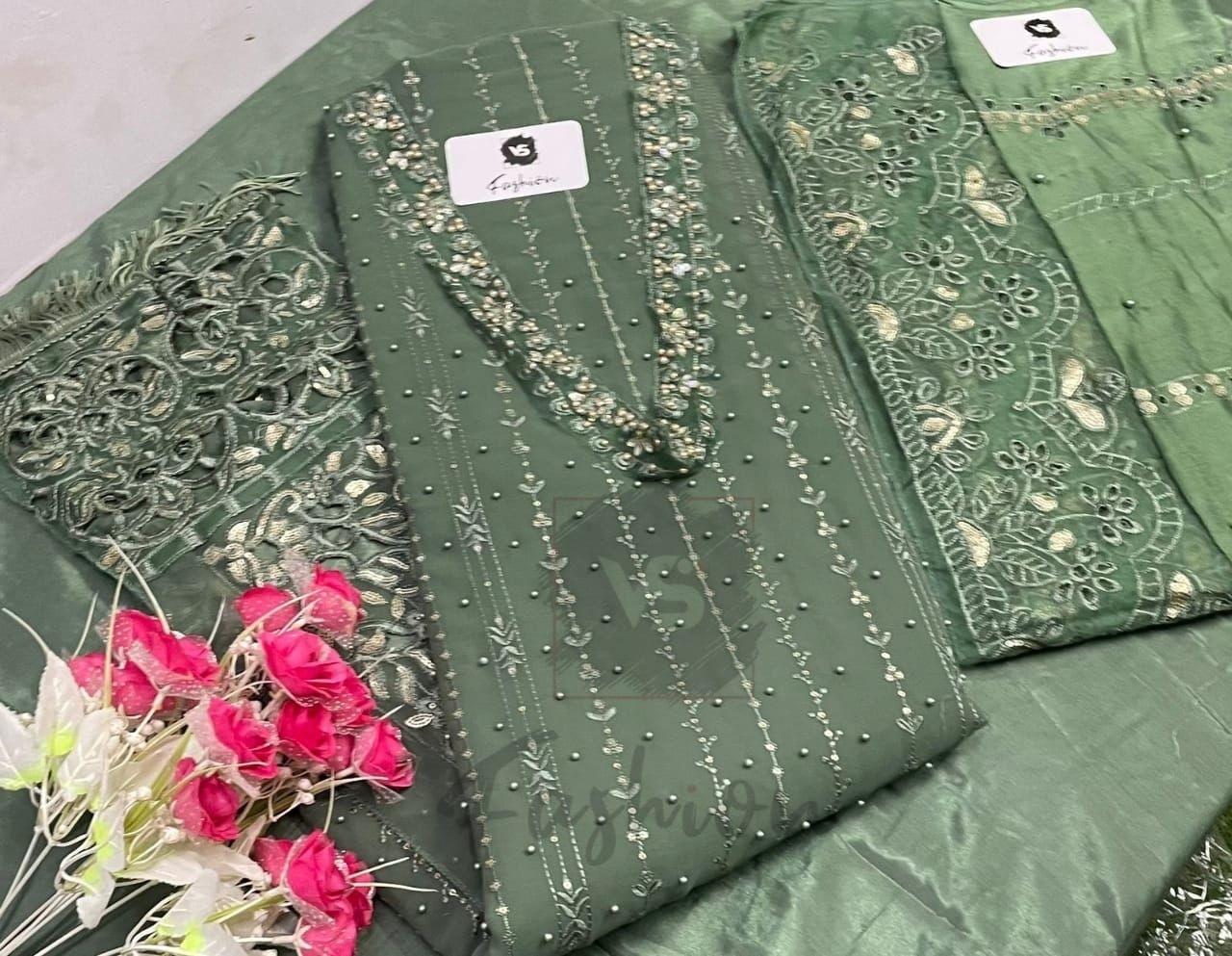 VS FASHION 1154 TO 1154 K PAKISTANI DRESSES SINGLE PIECE SURAT