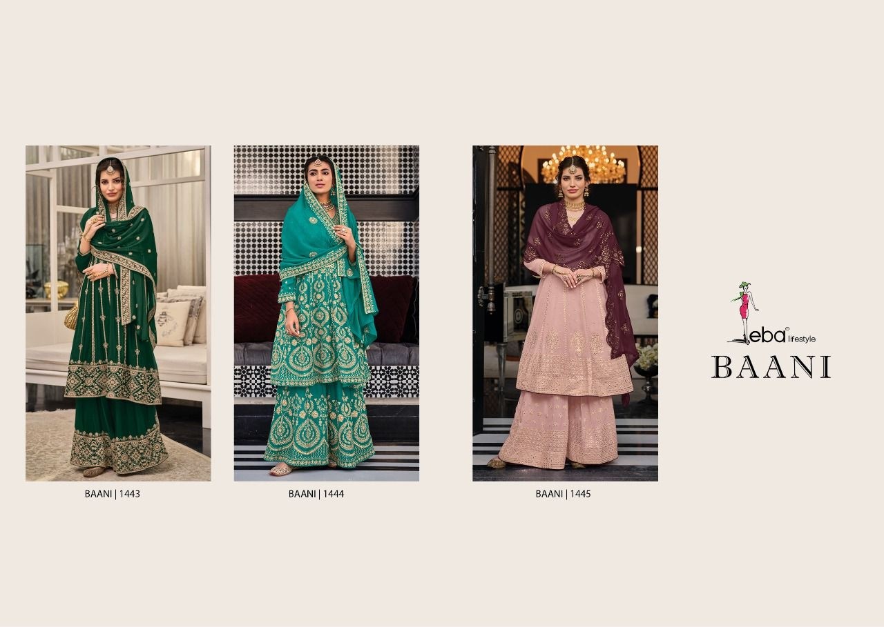 EBA LIFESTYLE BAANI 1445 HIT DESIGNER PAKISTANI SUITS ONLINE SHOPPING