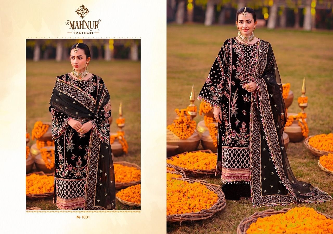 MAHNUR FASHION M 1001 TO 1003 MAHNUR VOL 1 LATEST PAKISTANI SUIT MANUFACTURER
