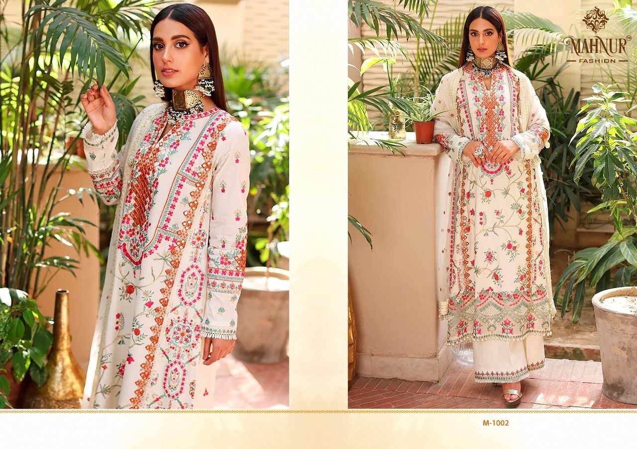 MAHNUR FASHION M 1001 TO 1003 MAHNUR VOL 1 LATEST PAKISTANI SUIT MANUFACTURER