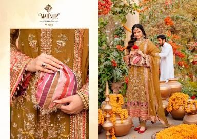 MAHNUR FASHION M 1001 TO 1003 MAHNUR VOL 1 LATEST PAKISTANI SUIT MANUFACTURER