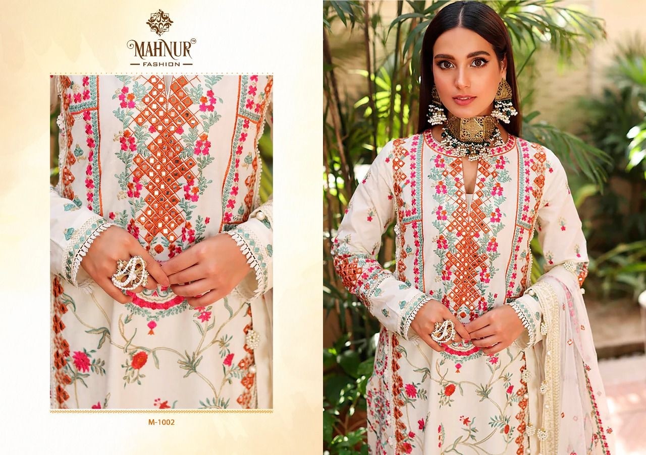 MAHNUR FASHION M 1001 TO 1003 MAHNUR VOL 1 LATEST PAKISTANI SUIT MANUFACTURER